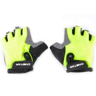 Yellow Bicycle Half Finger Gloves for Cycling